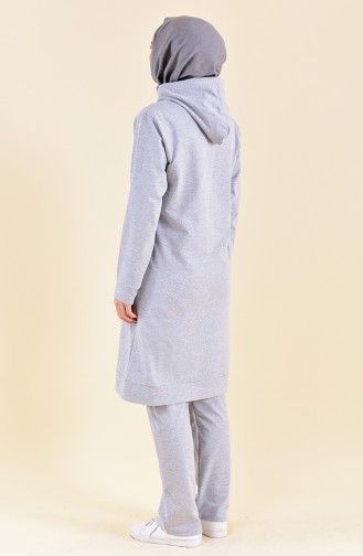 Zippered Tracksuit 30100-03 Gray 30100-03