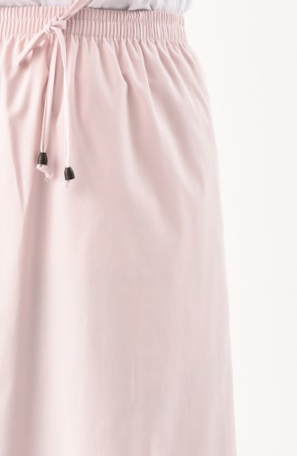 Beli Lastikli Fırfırlı Etek 1114-04 Pembe 1114-04