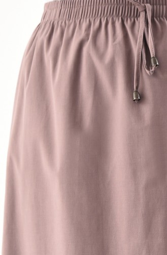 DURAN Elastic Waist Frilly Skirt 1114-06 Dark Mink 1114-06