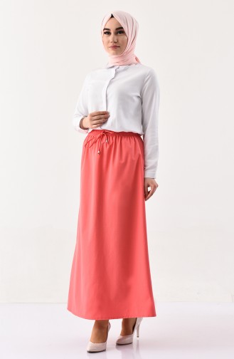 DURAN Elastic Waist Skirt 1202-08 Coral 1202-08
