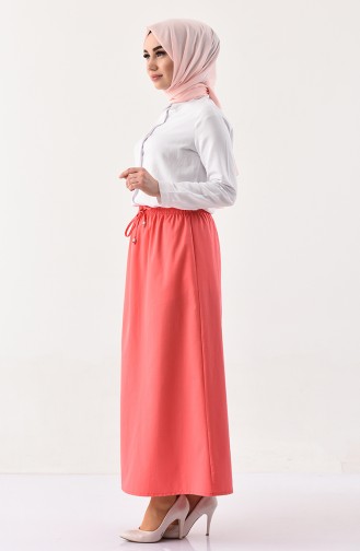 DURAN Elastic Waist Skirt 1202-08 Coral 1202-08