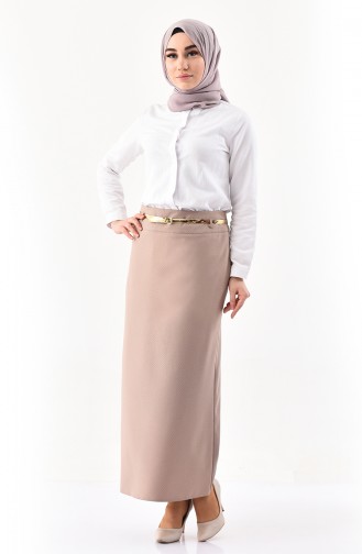 Belted Skirt 7002-01 Mink 7002-01