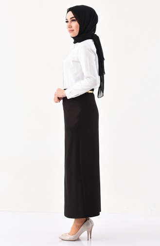 Belted Skirt  7002-04 Black 7002-04