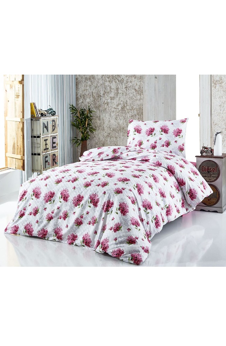 Misiny Flora Pembe Tek Kişilik Nevresim Takımı 100641012 Sefamerve