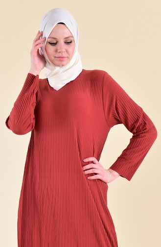 Robe Hijab Tabac 5217-08