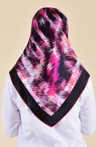 Patterned Silk Scarf 95250-01 Pink 95250-01