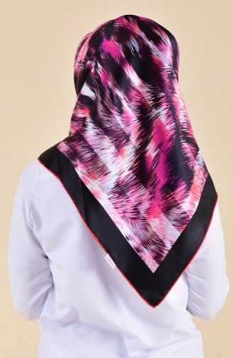 Patterned Silk Scarf 95250-01 Pink 95250-01