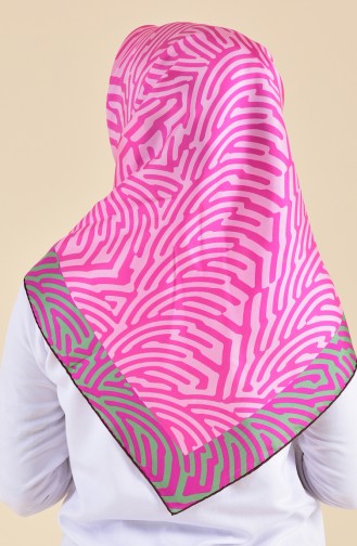 Patterned Silk Scarf 95252-02 Pink 95252-02