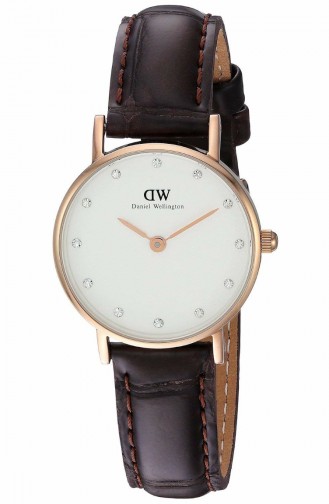 Daniel Wellington Women´s Leather Wristwatch 0902DW Brown 0902DW