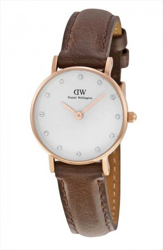 Daniel Wellington Women´s Leather Wristwatch 0903DW Brown 0903DW