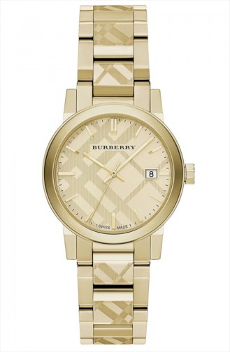Burberry Women´s Steel Wristwatch BU9145 Yellow 9145