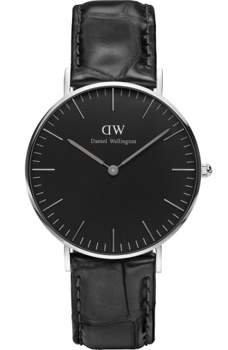 Daniel Wellington Women´s Leather Wristwatch DW00100147 Black 00100147
