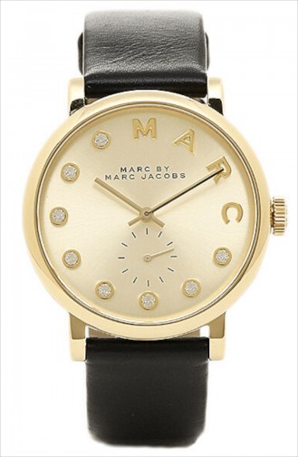 Marc Jacobs Bayan Deri Kol Saati MBM1399 Siyah