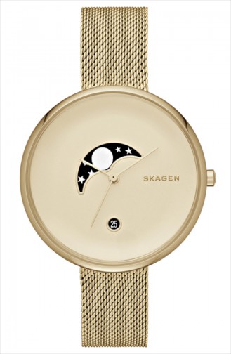 Skagen Bayan Hasır Çelik Kol Saati SKW2373 Sarı 2373