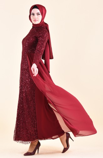 Habillé Hijab Bordeaux 4115-03