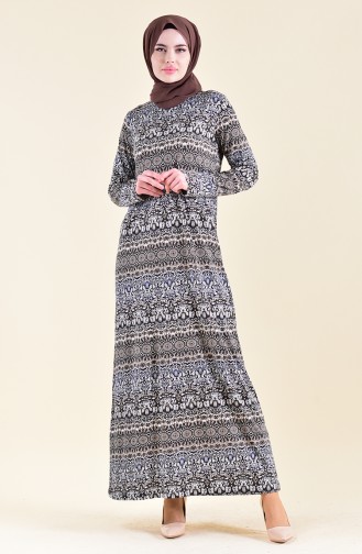 Pattern Dress 99182B-01 Khaki 99182B-01