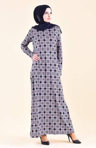 Pattern Dress 99182C-01 Navy 99182C-01