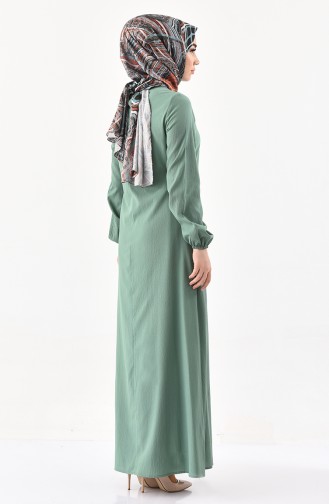 Robe Hijab Vert noisette 1000-05