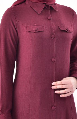 Claret red Abaya 4110-02