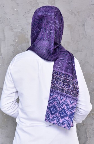 Pattern Cotton Shawl 95255-07 Purple 95255-07