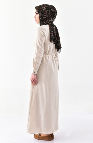 ELIFSU  Belted Dress 1280-02 Stone 1280-02