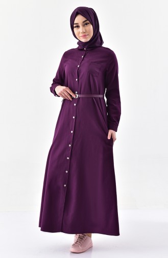 Robe a Ceinture 1280-04 Plum 1280-04