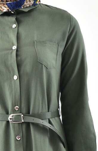 Robe a Ceinture 1280-07 Khaki 1280-07