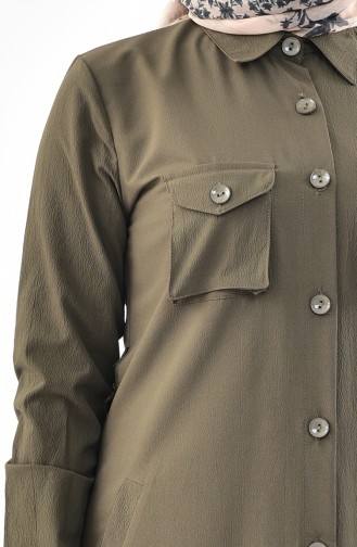 Pocketed Tunic 4111-03 Khaki 4111-03