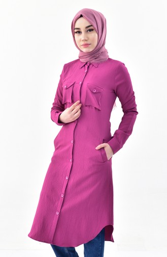 Pocketed Tunic 4111-05 Fuchsia 4111-05