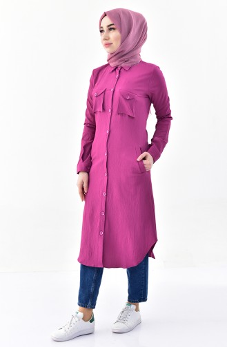 Pocketed Tunic 4111-05 Fuchsia 4111-05