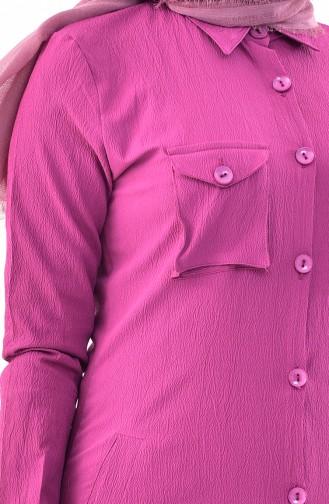 Pocketed Tunic 4111-05 Fuchsia 4111-05