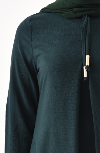 Smaragdgrün Hijab Kleider 1000-01