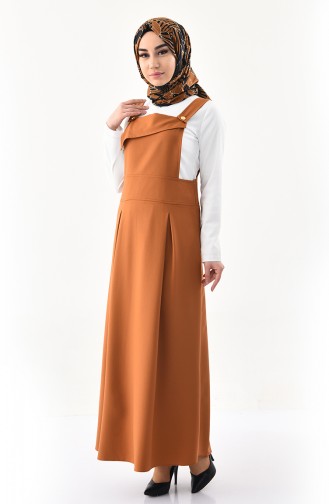 Robe Salopette Sans Manches 4517-07 Moutarde 4517-07