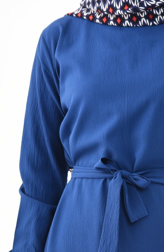 iLMEK Belted Dress 5249-03 Navy Blue 5249-03