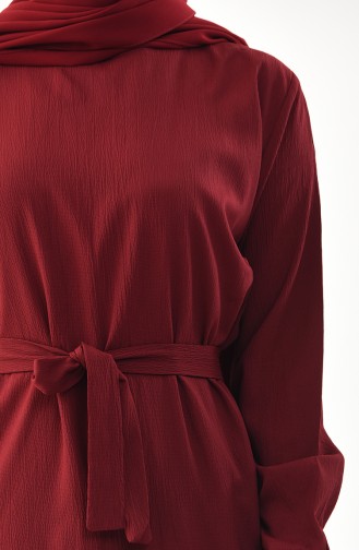 ايلميك فستان بتصميم حزام للخصر 5249-04 لون خمري 5249-04