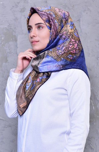 Patterned Rayon Shawl 2196-03 Blue Baby Blue 2196-03