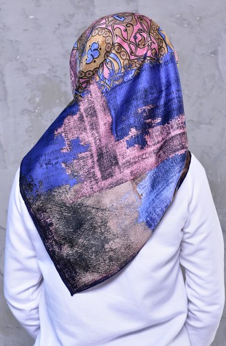 Patterned Rayon Shawl 2196-03 Blue Baby Blue 2196-03