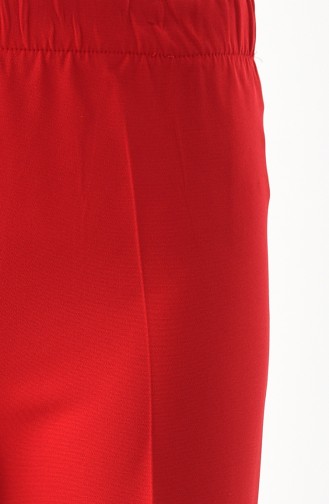 Pantalon Large élastique 4078-01 Rouge 4078-01