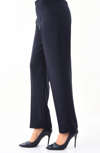 DURAN Elastic Straight Leg Pants 2100B-01 Navy Blue 2100B-01