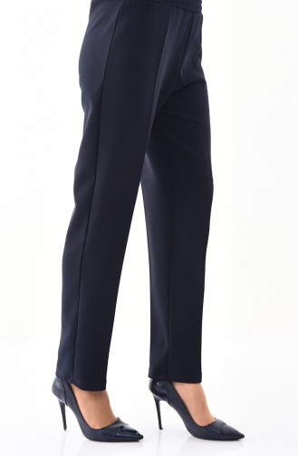 DURAN Elastic Straight Leg Pants 2100B-01 Navy Blue 2100B-01