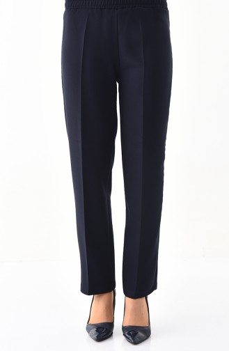 DURAN Elastic Straight Leg Pants 2100B-01 Navy Blue 2100B-01