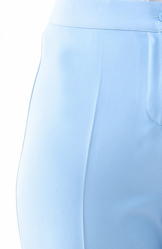 Large Size Straight cuff Pants 1110-02 Blue 1110-02