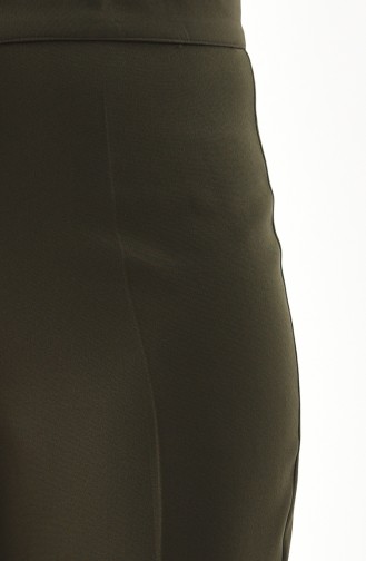 Large Size Straight cuff Pants 1110-04 Khaki 1110-04