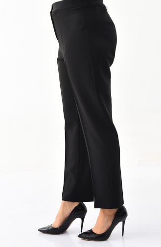 Large Size Straight cuff Pants 1110-06 Black 1110-06