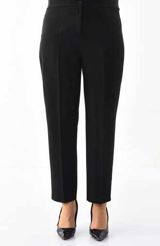 Large Size Straight cuff Pants 1110-06 Black 1110-06