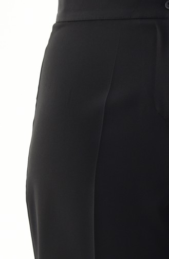 Large Size Straight cuff Pants 1110-06 Black 1110-06