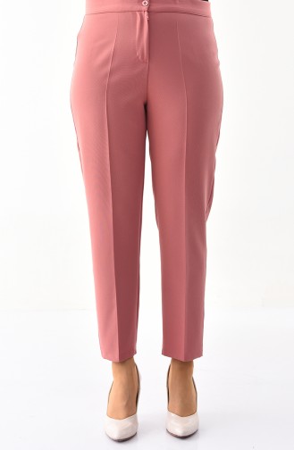 Large Size Straight cuff Pants 1110-08 dry Rose 1110-08