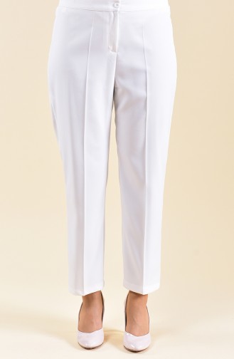 Large Size Straight cuff Pants 1110-09 light beige 1110-09