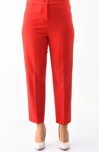Large Size Straight cuff Pants 1110-11 Red 1110-11