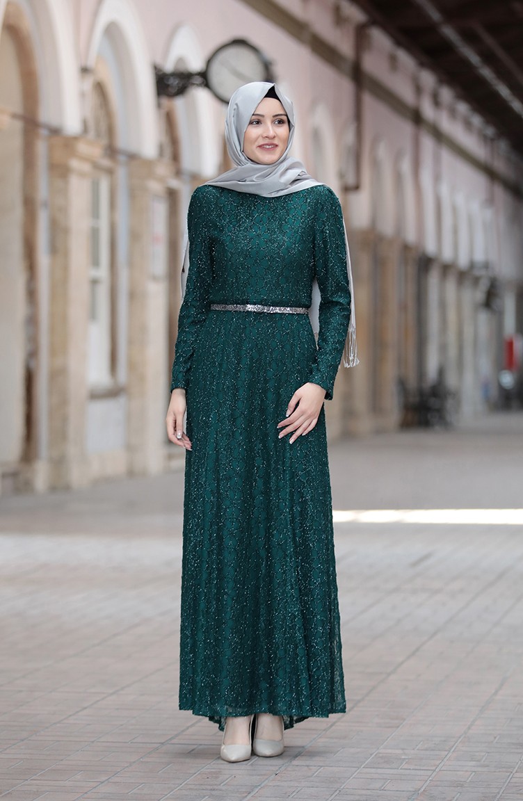 sachin and babi light blue dress Emerald Green Mermaid Ruched Satin Slit Dress – Lisposa main image 0